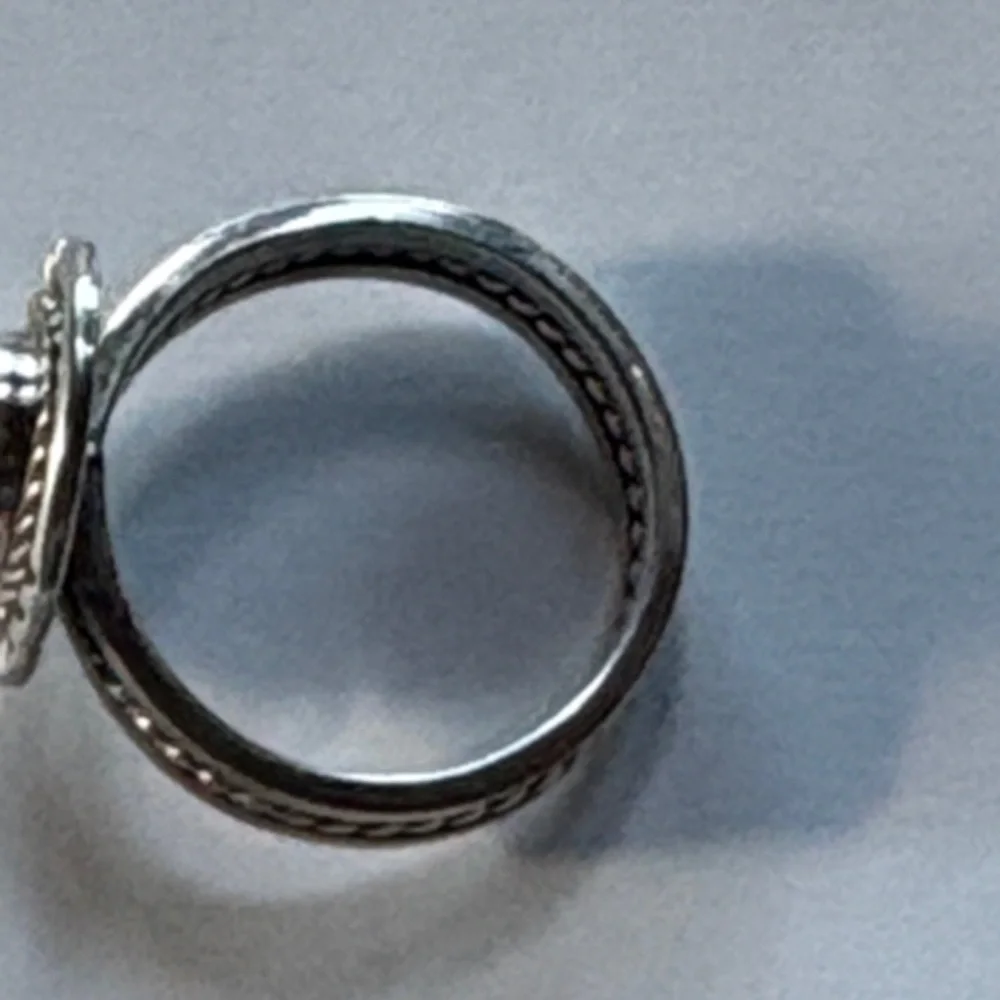 Vintage sterling silver and turquoise Navajo ring